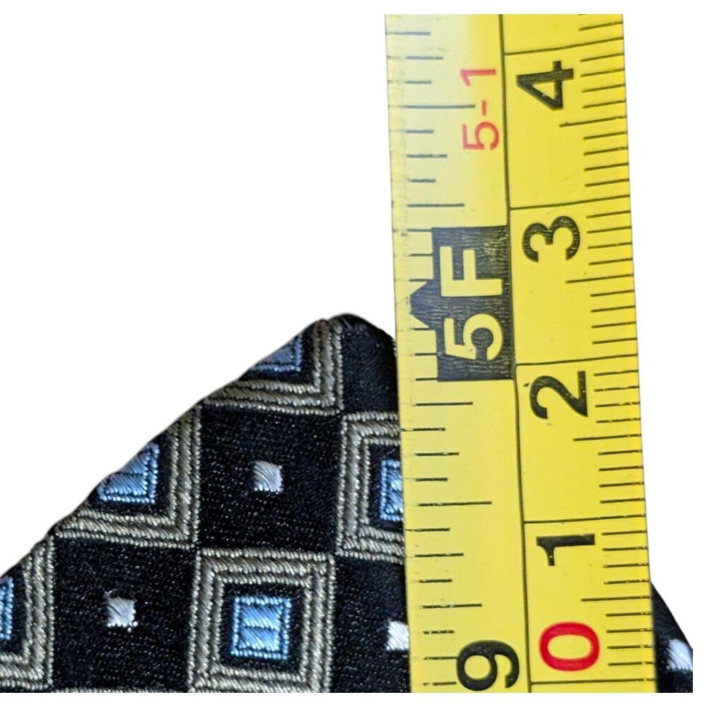 Robert Talbott Best Of Class Tie Mens 60" Silk Checks Squares USA Dress Vintage - Picture 8 of 8